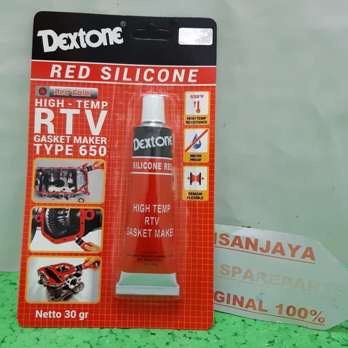 

Lem Dextone Red Silicone / Lem Gasket Merah 30 Gr