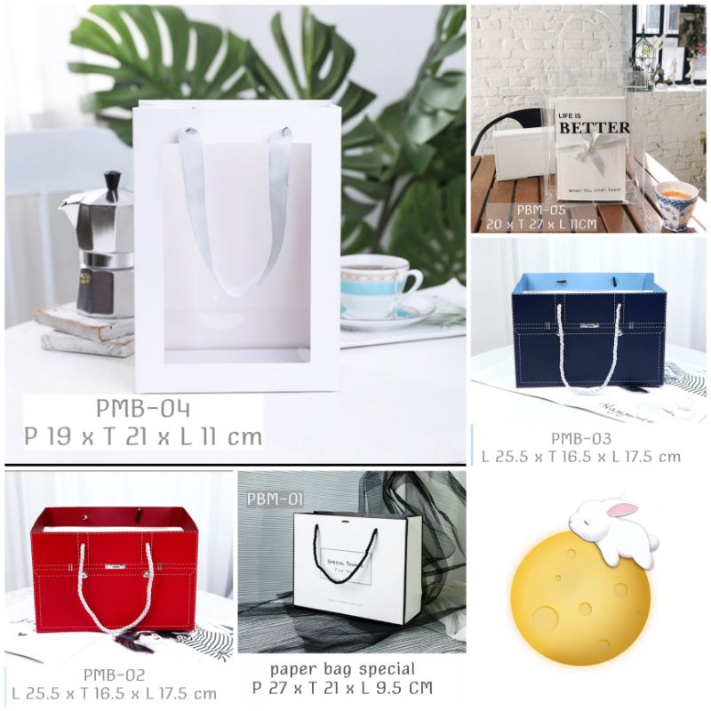 

DY PACK Paper Bag serbaguna paperbag mooncake kotak kue goddie bag hadiah