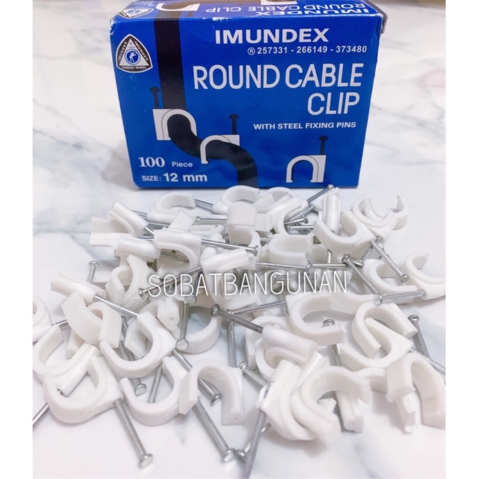 KLEM KABEL IMUNDEX 12MM / KLEM KABEL PUTIH IMUNDEX 12MM