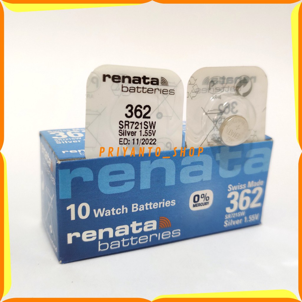 BATRE RENATA SR721SW SR721 SR 721 SW 362 BATTERY BATERAI ORIGINAL