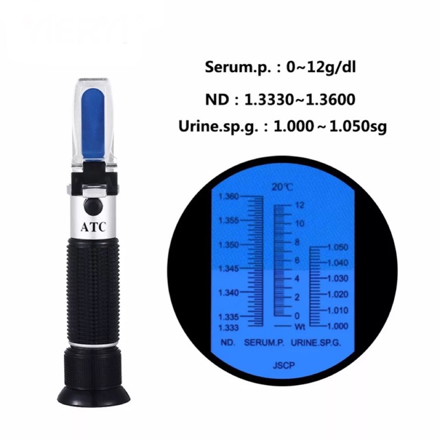 Refractometer Clinical 3 in 1 Serum Protein Urine Specific Gravity