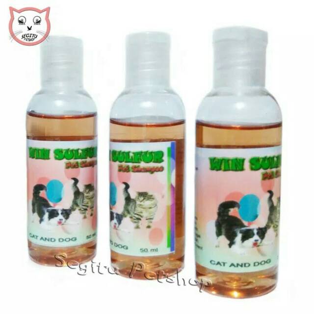 Shampo Kucing Wangi Win Sulfur Repack 50 ml