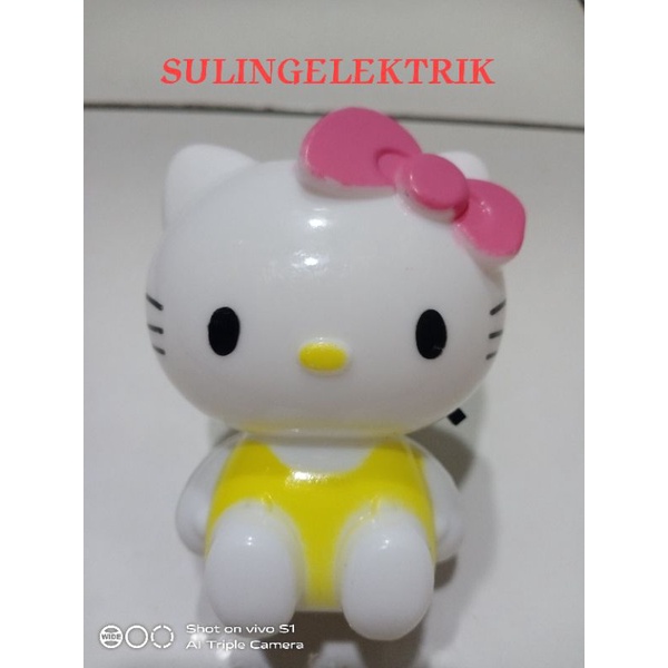 LAMPU TIDUR  ANAK KARAKTER/LAMPU TIDUR ANAK LED BENTUK HELLO KITTY SAKLAR ON/OFF