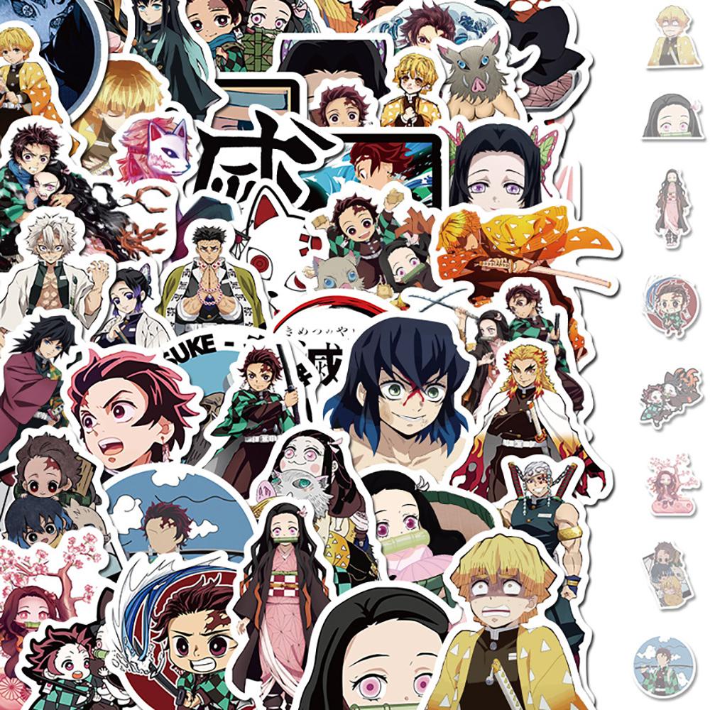 Lanfy DIY Dekorasi Stiker Multi Use Aesthetic Perlindungan Matahari No Repeat Anime Jepang Decals