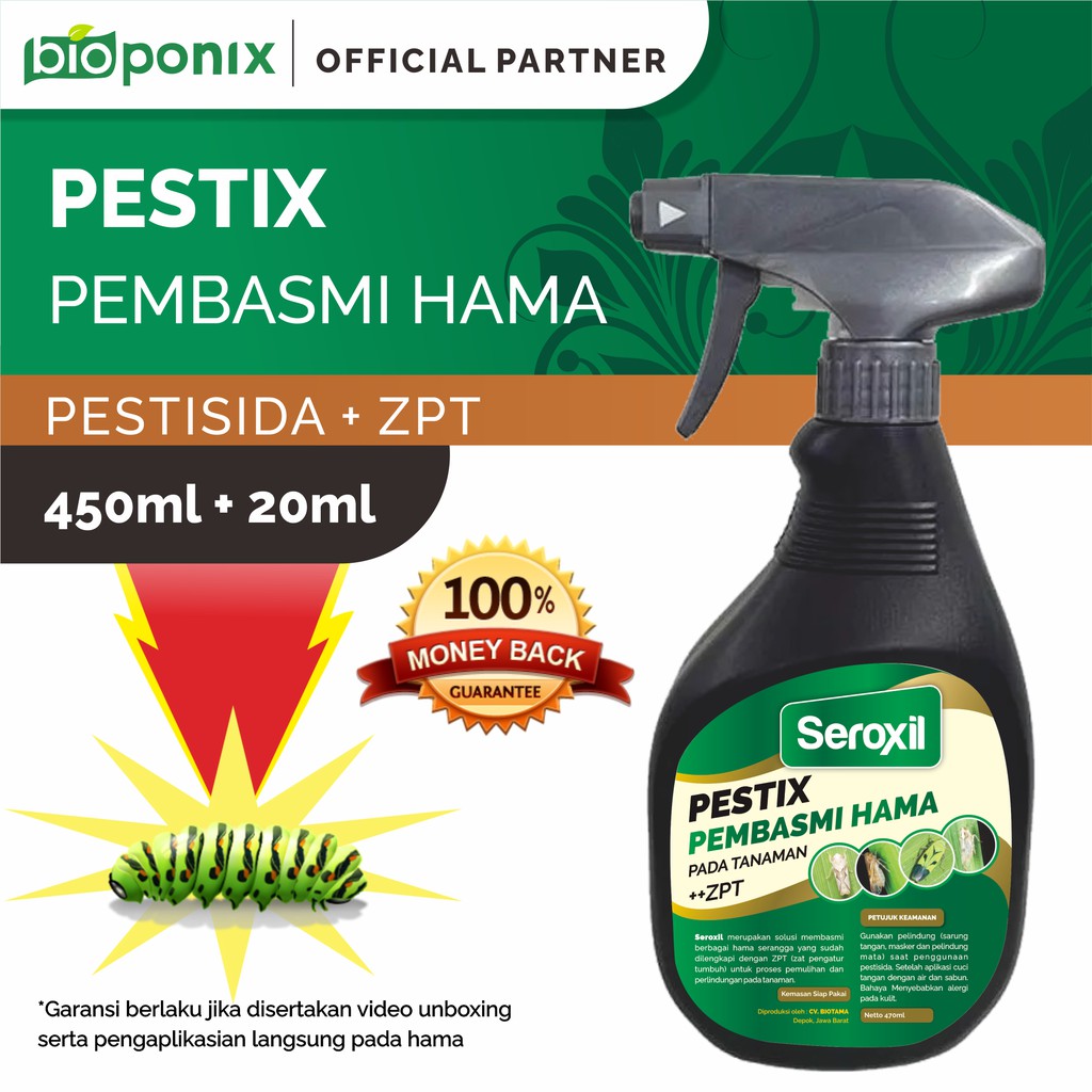 Pestisida-Insektisida Anti Lalat/Kutu Daun/Ulat/Thrips 450ml (Seroxil)