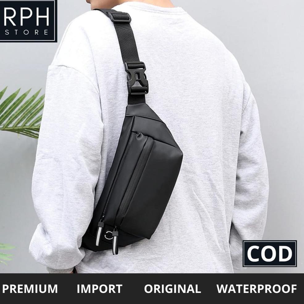 Waistbag Tas Selempang Waist Bag Tas Slempang Waisbag Waitsbag Weistbag Weisbag Pria Waterproof R12 