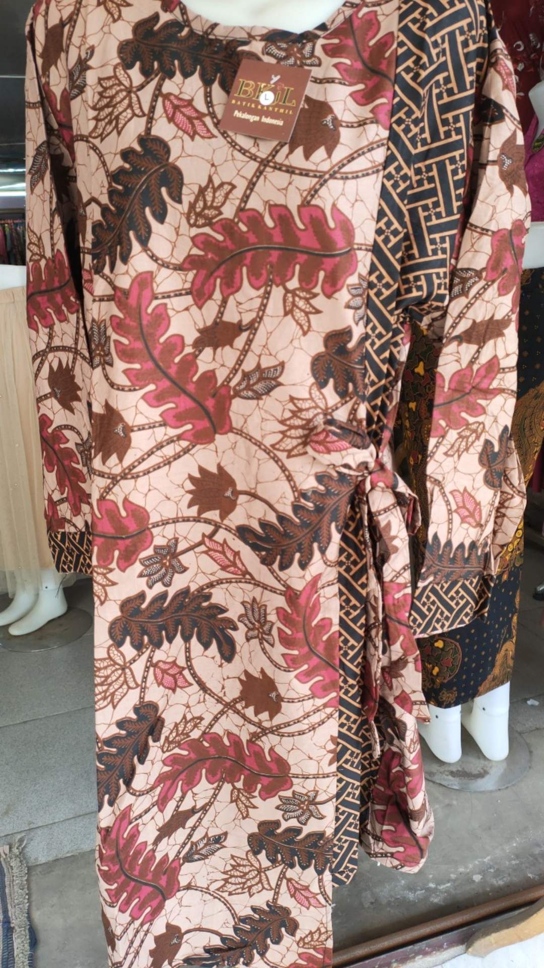 M-l-xl-xxl Batik Tunik Wanita Asj Sa Hrb026 Kenongo Pekalongan Sogan Tulis