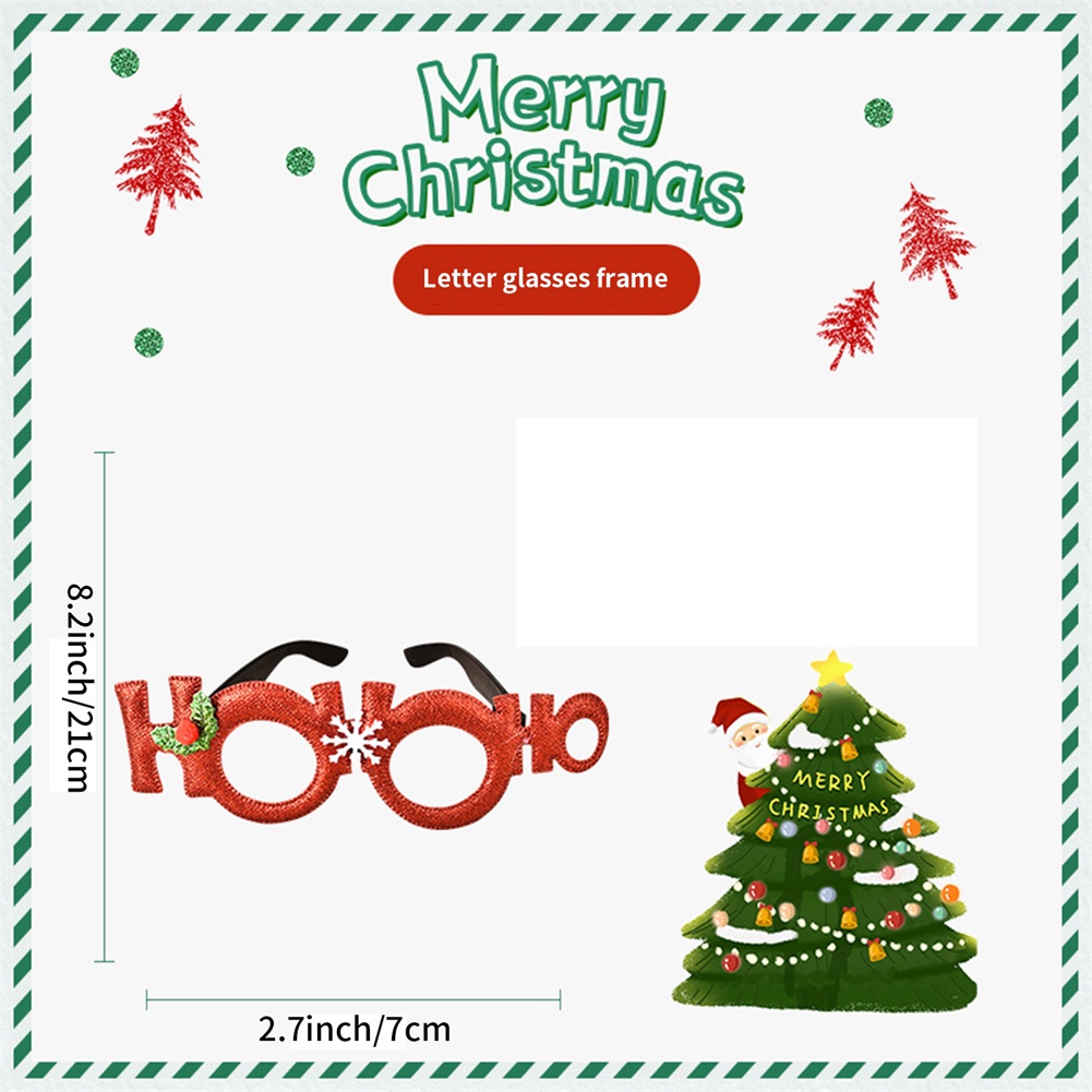 New Christmas decorations glasses adult children Christmas gifts party holiday supplies creative glasses frame OW