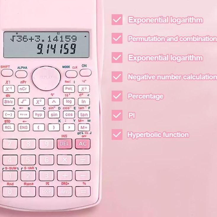 

이 Kaikki Kalkulator Color Function Scientific Kalkulator 24 Fungsi Kalkulasi 3 Warna 1700 - CU2 Recomend