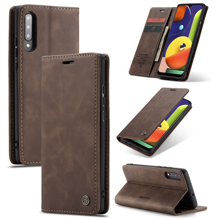 SAMSUNG A03 A04S A03S A30S A50S A50 A20 A30 M10S A20S CASEME LEATHER FLIP WALLET CASE DOMPET MAGNETIC COVER