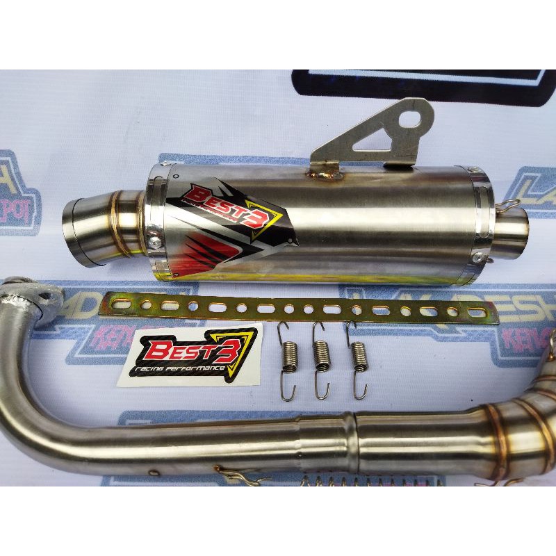 KNALPOT BEST 3 (INLET 38/50) BEAT MIO VARIO AEROX SCOOPY NMAX PCX LEXI ADV GENIO FREEGO XRIDE DLL