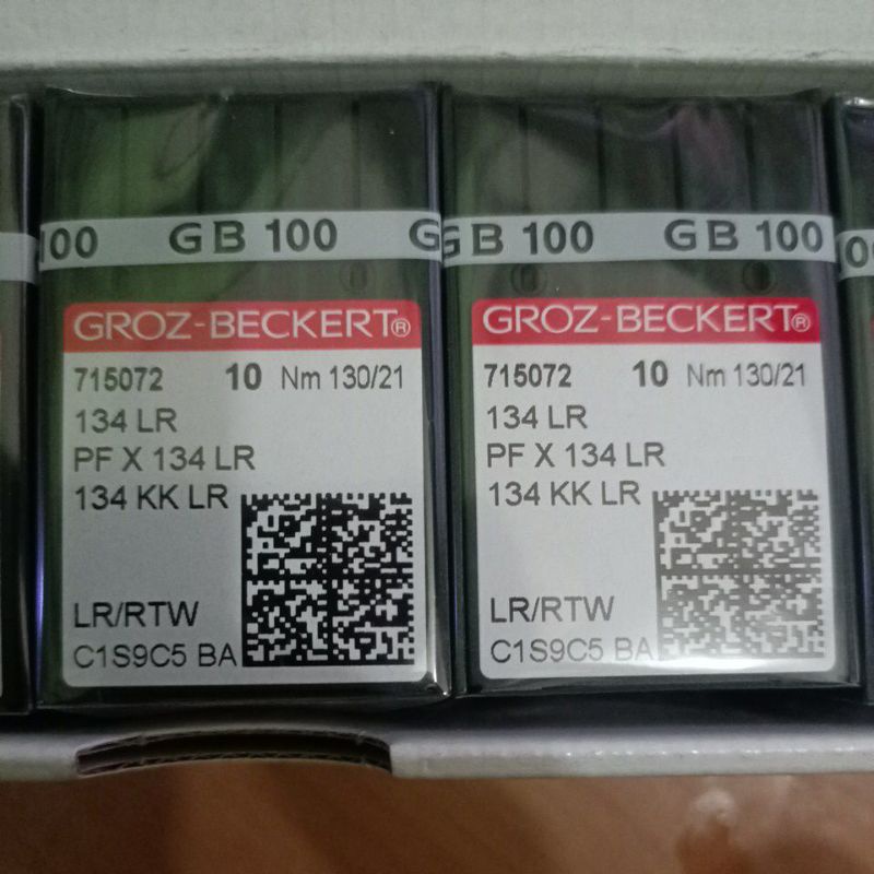 jarum mesin jahit kulit PF x 134 nomor 21 LR/RTW merk groz beckert
