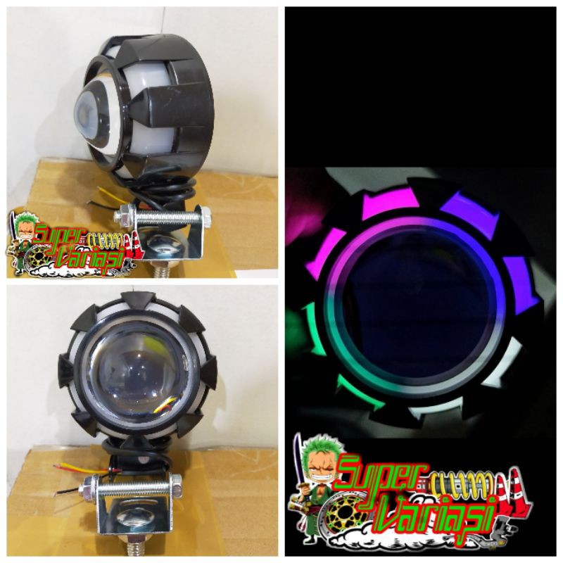 Lampu Tembak projie iron man Projie Luxeon LED lampu sorot projie iron man lampu projie LED rgb
