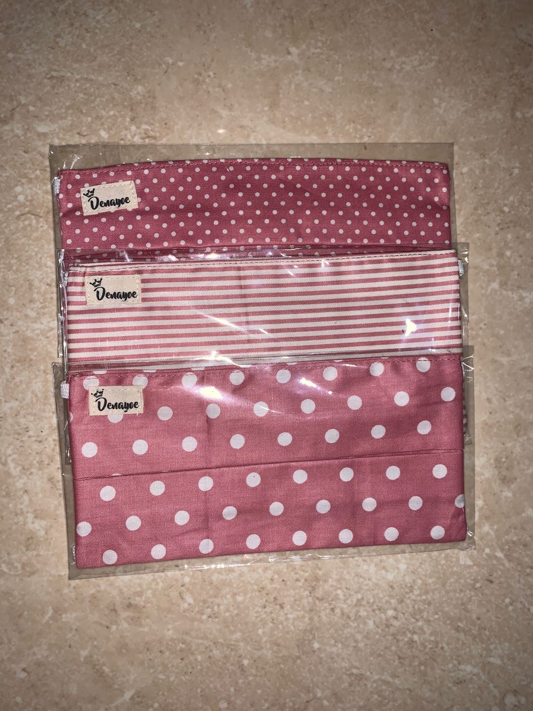 (pink Series) Masker Kain Katun Jepang Bisa Diisi Filter