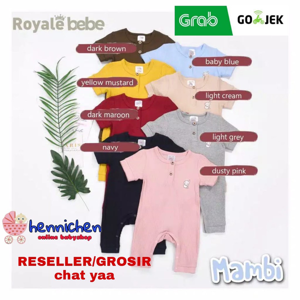 CUCI GUDANG PROMO 7.7 ROYALE BEBE ROMPER MAMBI JUMPER KODOK BAYI PIYAMA ANAK PIYAMA BAYI