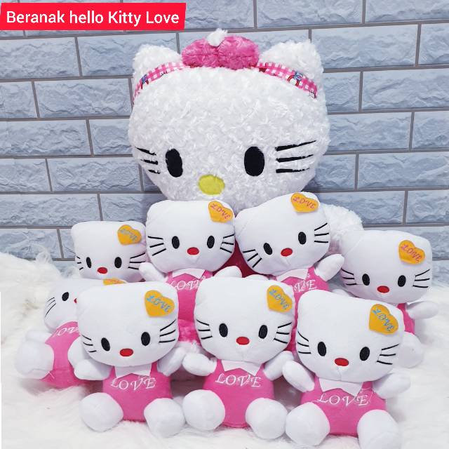 Boneka Beranak Hello Kitty Jumbo dan Hello Kitty Mini