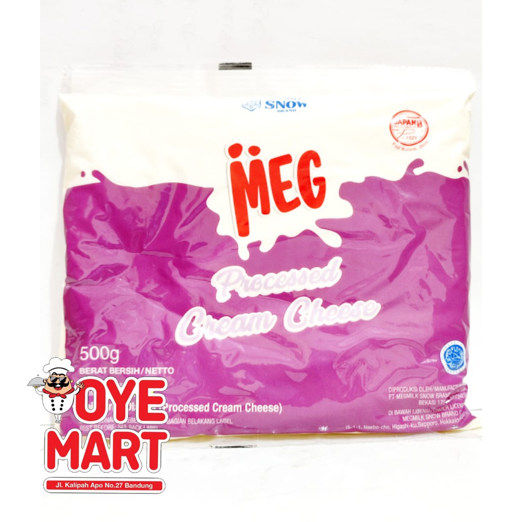 MEG PROCESSED CREAM CHEESE 500GR / KRIM KEJU