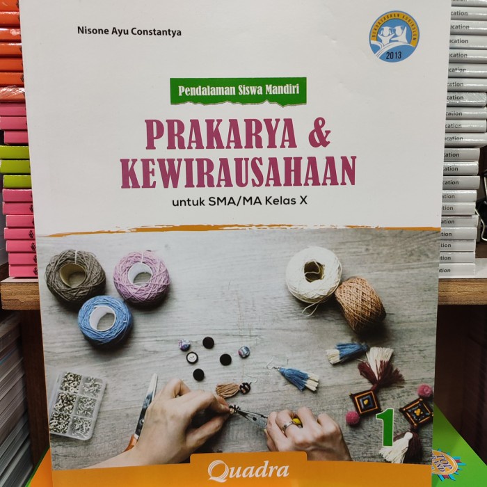 Jual Buku PSM Prakarya Dan Kewirausahaan Untuk SMA/MA Kelas X Quadra ...