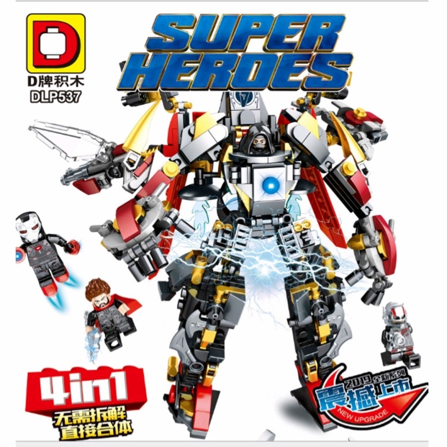 Lego Block Robot Mecha Avengers 4 in 1