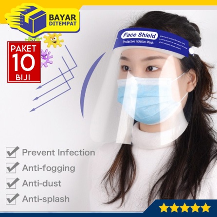 [Paket 10 Biji] Face Shield Dewasa