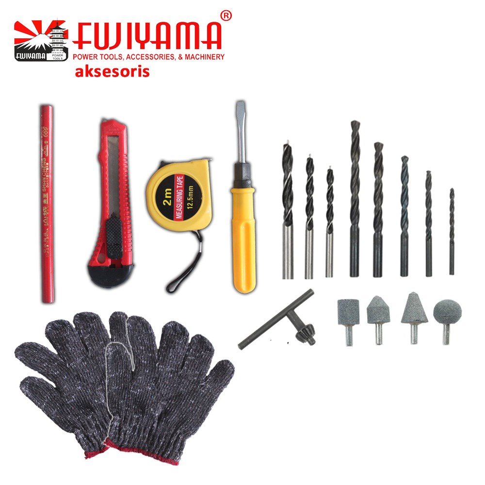 TERBAIK !! KUSUKA Mesin Bor Tangan Listrik 10MM SET KOPER KR 60 SET KAIROS Free 1 Set Areng