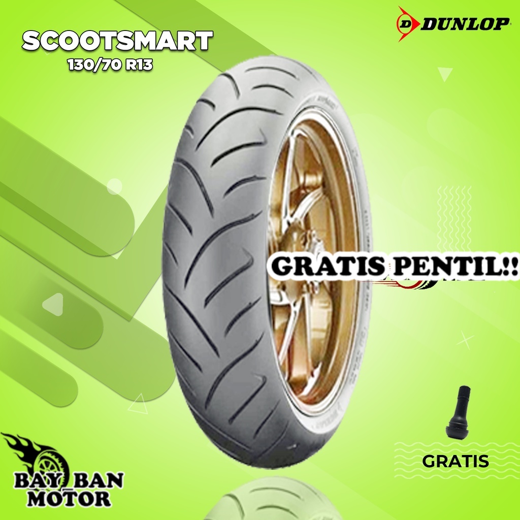 Ban Belakang Motor YAMAHA NMAX // DUNLOP SCOOTSMART 130/70 Ring 13 Tubeless