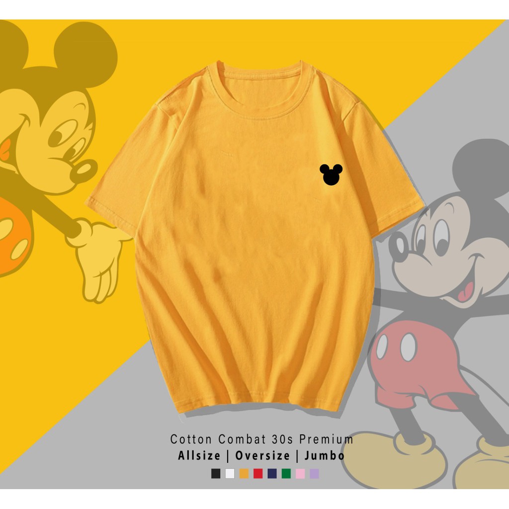 MICKEY HEAD SIDE / TERMURAH / PREMIUM BAJU KAOS  / T-SHIRT / KATUN LENGAN PENDEK / TUMBLR TEE