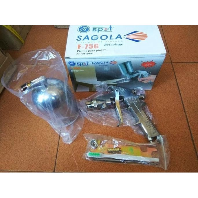 SPRAY GUN SAGOLA F75 TABUNG ATAS