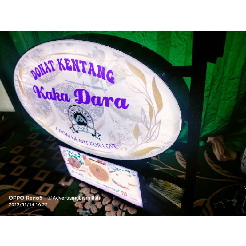 NEON BOX OVAL 100*50cm