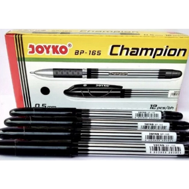 

BULPOINT JOYKO CHAMPION BP-165 HITAM ( Isi 12 biji )