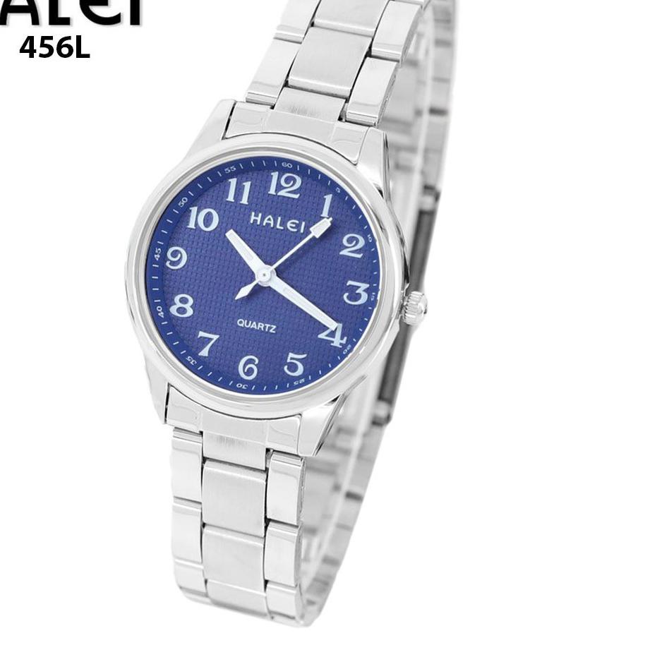 TERLARIS DAN TERMURAH Batam Karya Halei - Jam Tangan Wanita HALEI 456 Rantai Stainless Steel Back