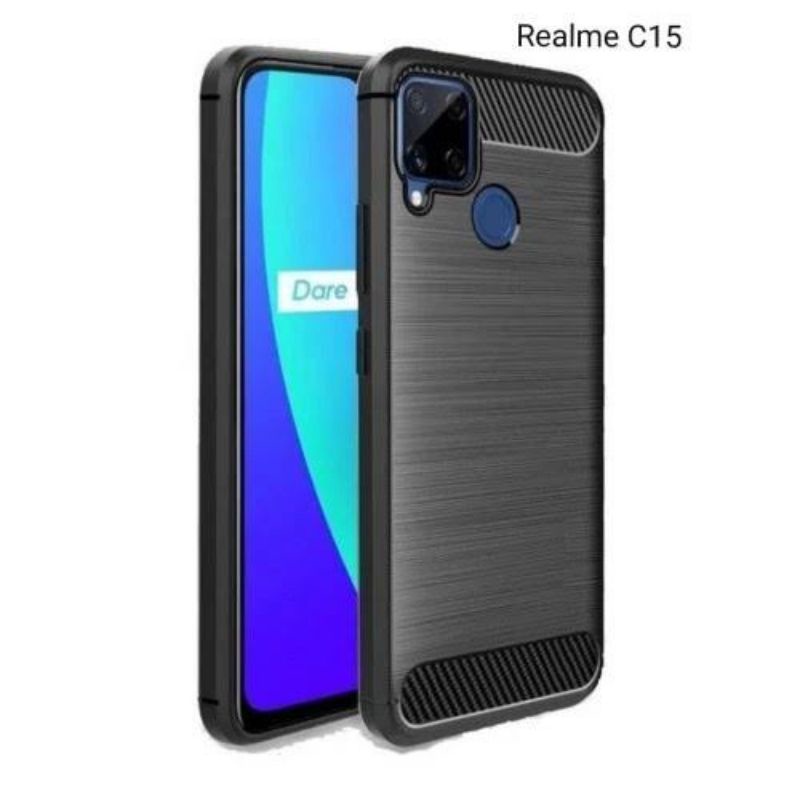 Case realme 8/ 8 pro/ 7 pro/ C15/ C20/ C21/ C25 Black series FiberCarbon