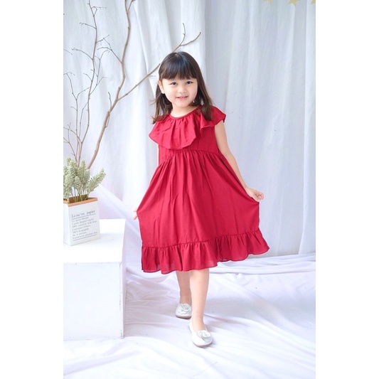 Dress Anak Loly Original Rayon Baju Anak Perempuan Super Premiuma