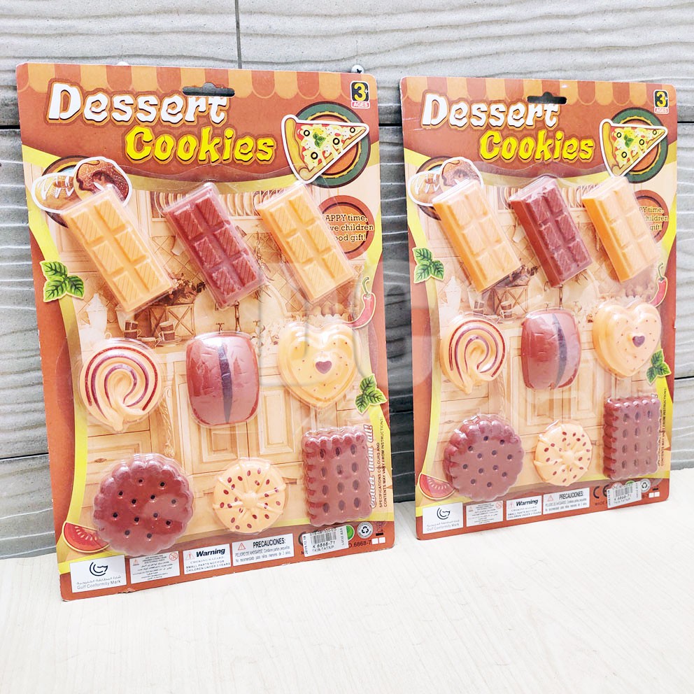 Mainan Dessert Cookies Chocolate Biskuit Coklat