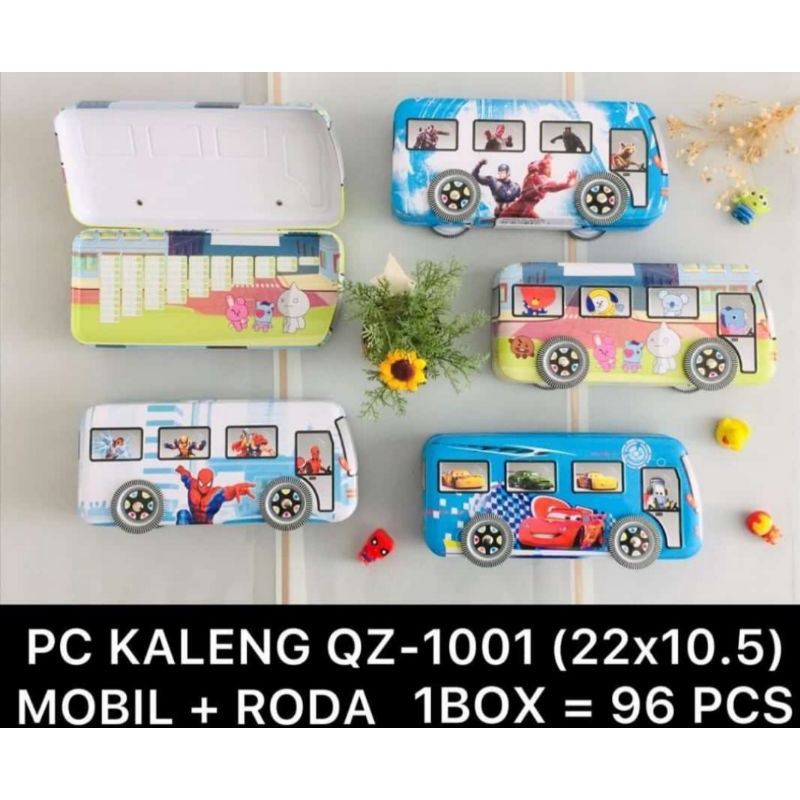 

tempat pensil kaleng mobil + roda putar QZ-1001