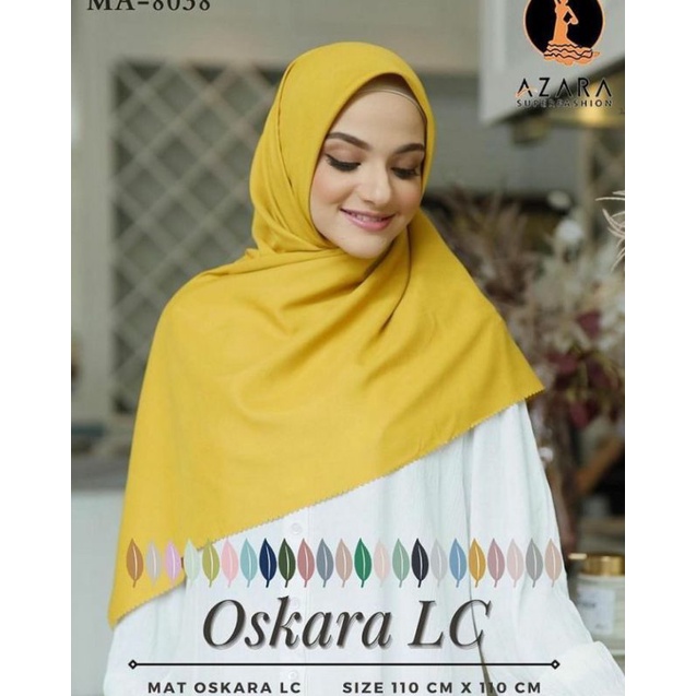 Hijab Segiempat Laser Cut Oskara Azara Voal Miracle Plain