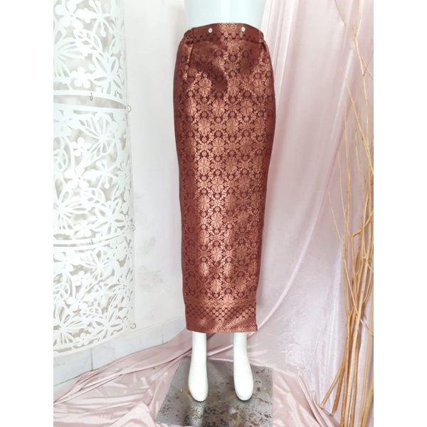 Rok songket span // rok songket jadi // rok instant // rok