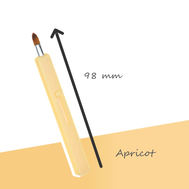 1pc Brush Mini Anti Debu Untuk Lipstick / Gloss, 4 Warna