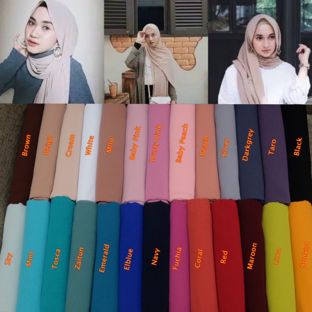  Macam  Macam  Warna  Jilbab Pashmina Diamond Jilbab Gallery