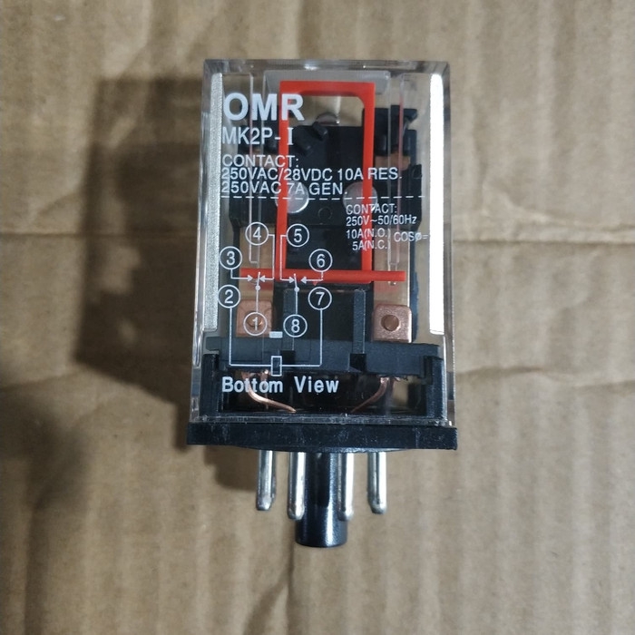 Relay OMR MK2P-I Tegangan 220volt 8pin / Relay 8 pin 220 v / Relay MK