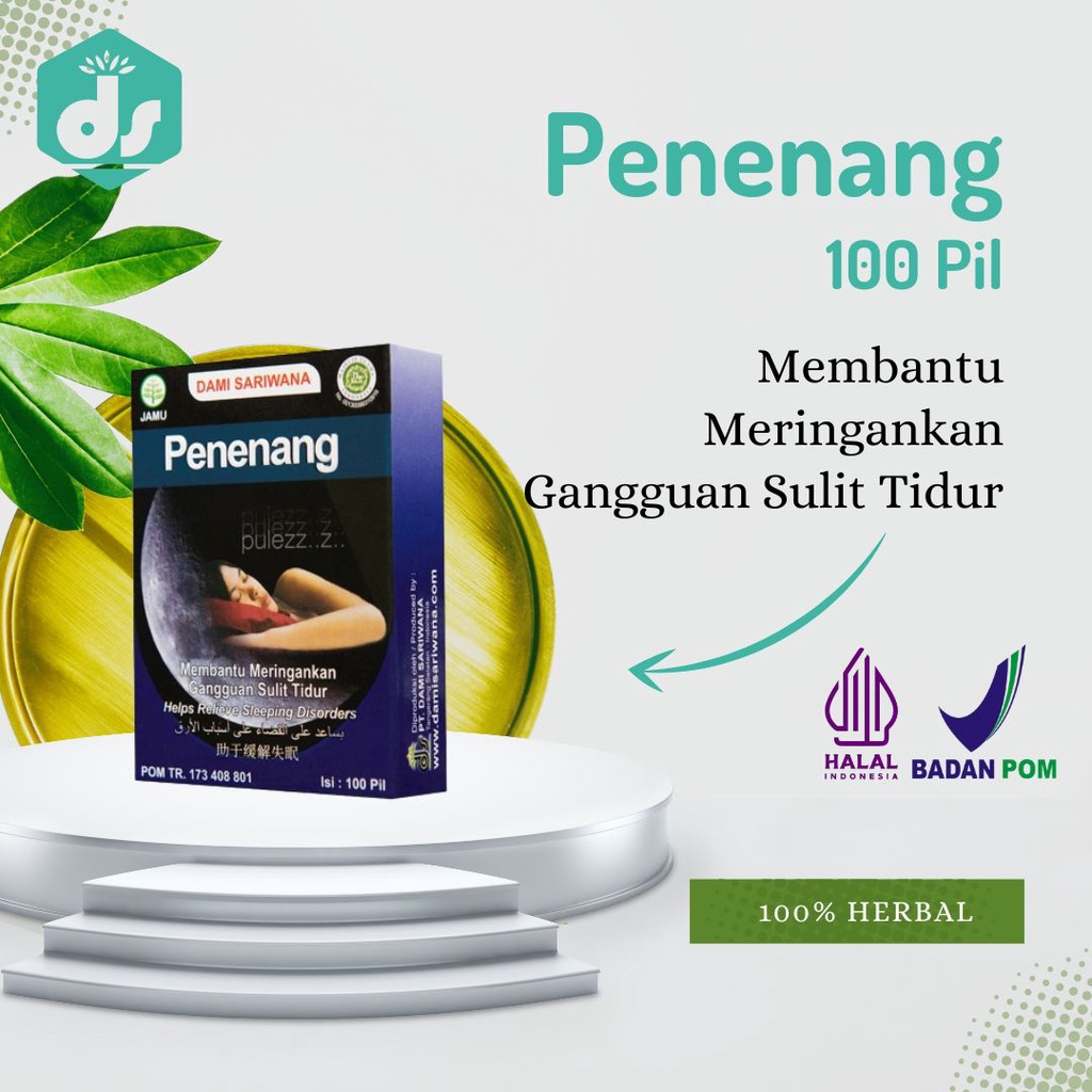 Jual Jamu Obat Herbal Penenang Pil Membantu Meringankan Gangguan Sulit Tidur Shopee Indonesia