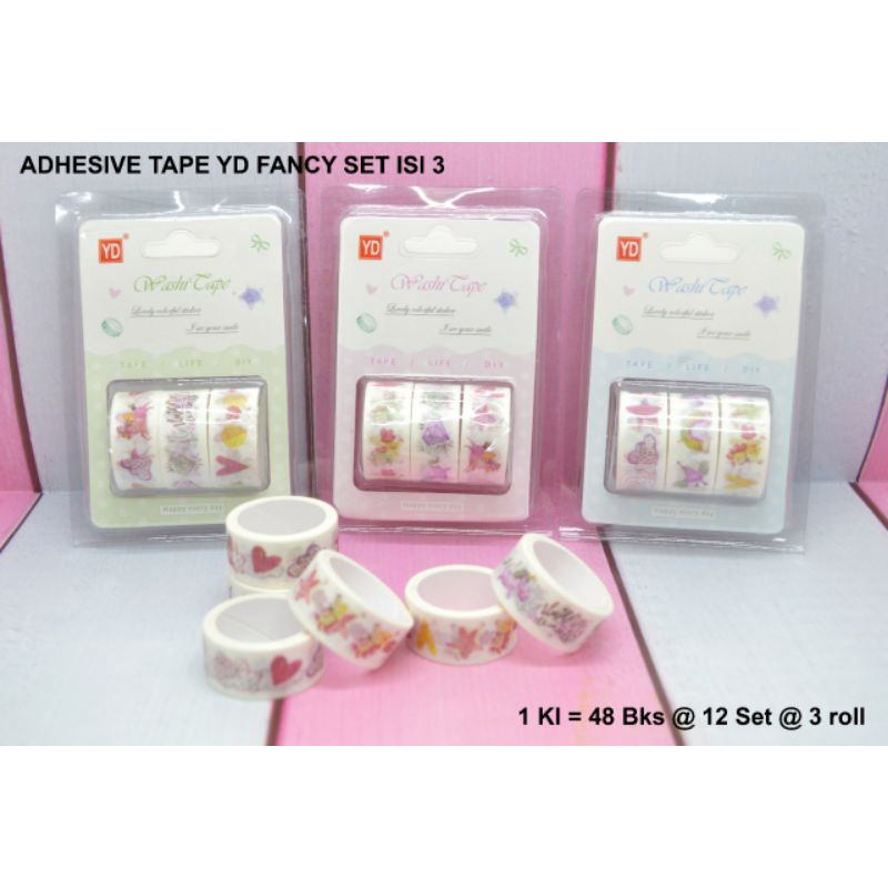 

Selotip Deluxe isi 3 Roll/ YD isi 3 Roll/ Isolasi Lucu cute