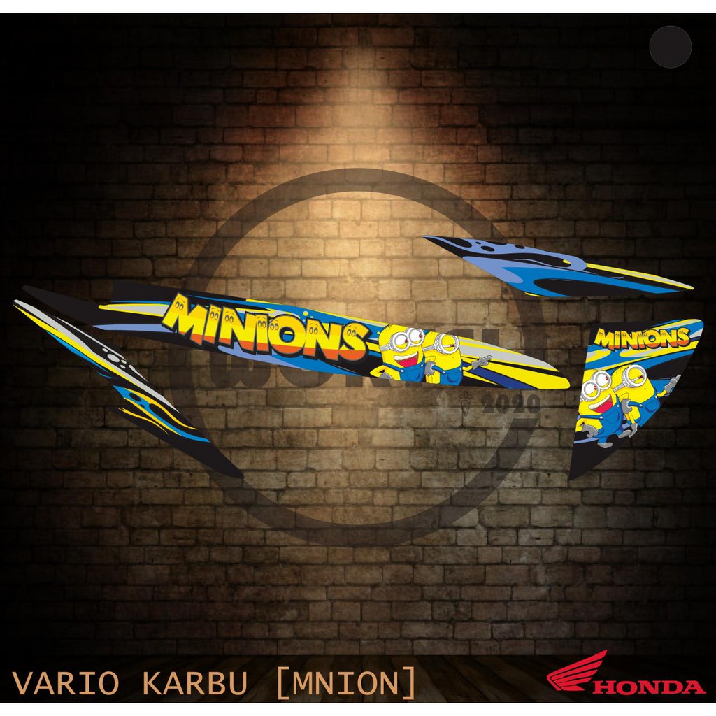 Striping Sticker List Motor Vario 110 Karbu Minion