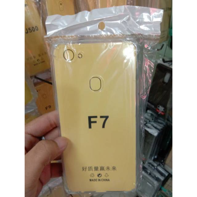 Anticrack Oppo f7 Case Silikon Bening Oppo F7