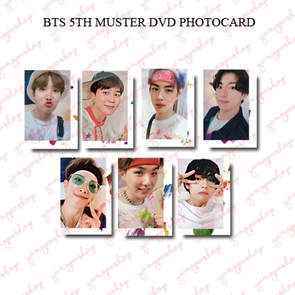 [READY / SET] 5TH MUSTER DVD BTSN PHOTOCARD FAN MADE UNOFFICIAL YANGPASHOP JUNGKOOK V TAEHYUNG JIMIN