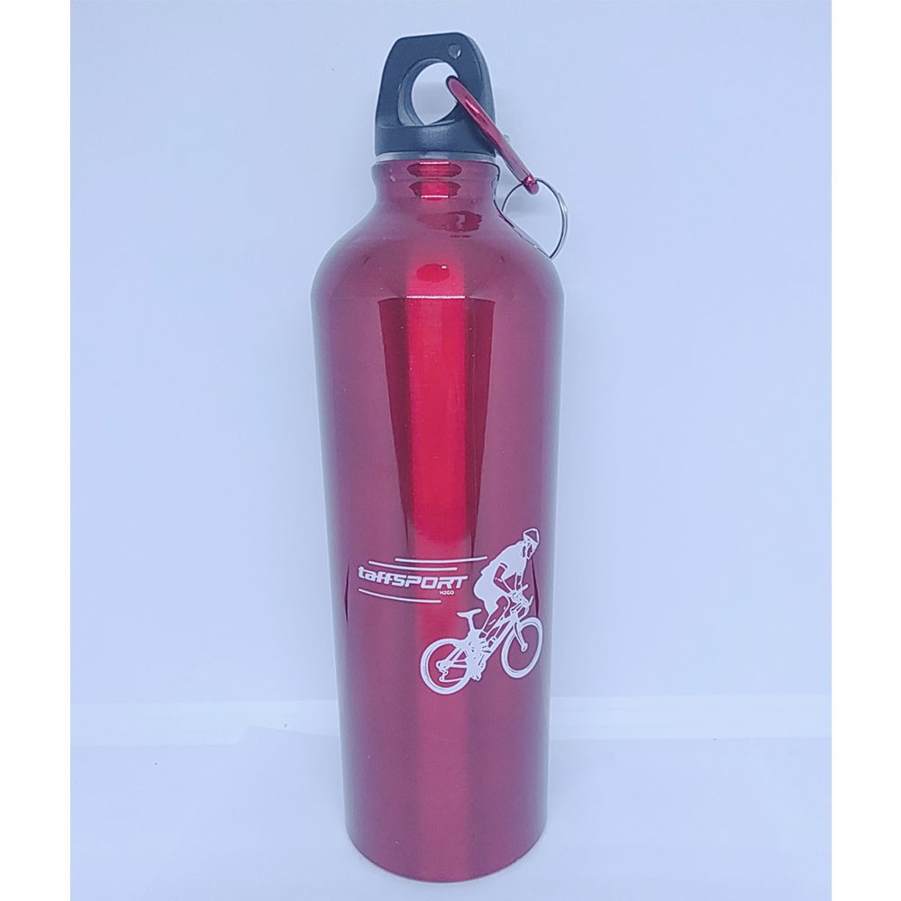 TDP TaffSport Botol Minum Olahraga Aluminium 750ml Dengan Karabiner H2GO Red Grab Medan