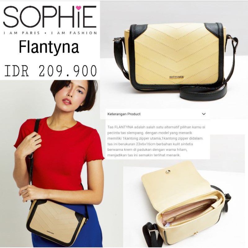 TAS SELEMPANG WANITA FLANTYNA SOPHIE PARIS HARGA PROMO MURAH