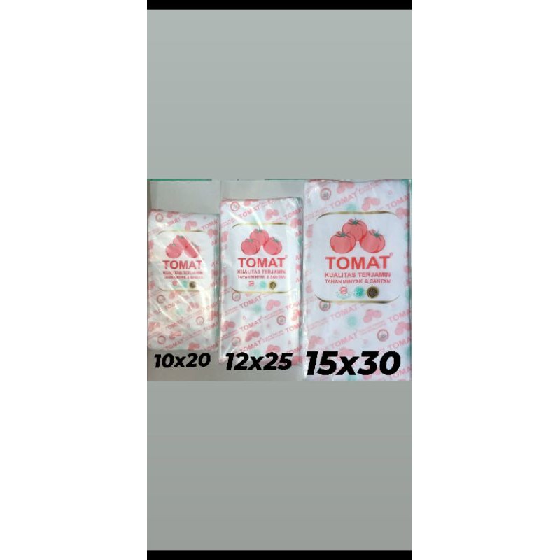 Plastik PE Tomat 1Kg, 1/2Kg dan 1/4Kg