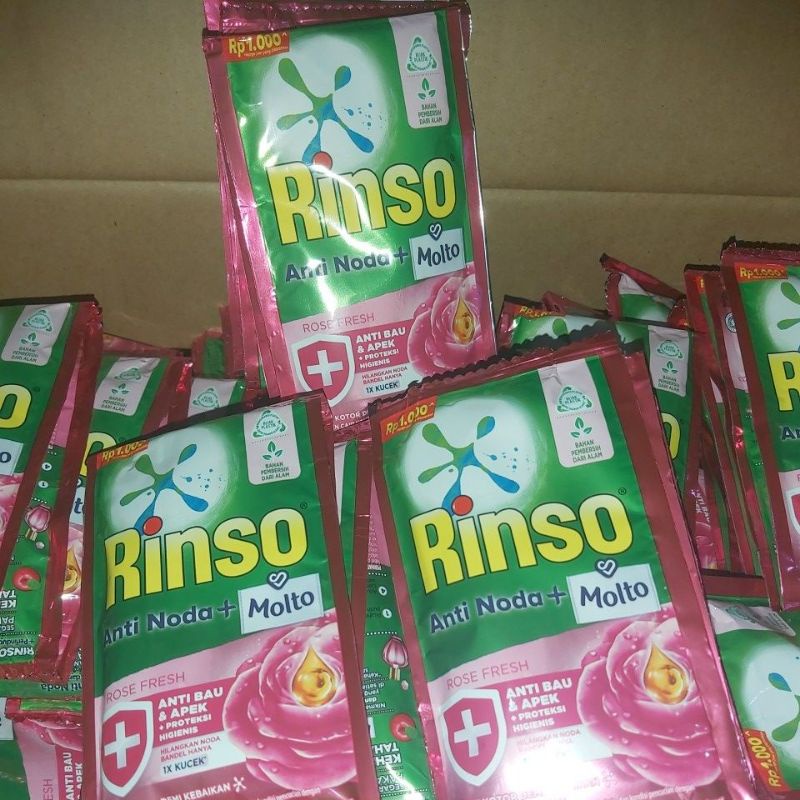 RINSO+MOLTO CAIR RENTENG 1000AN ISI6SACHET