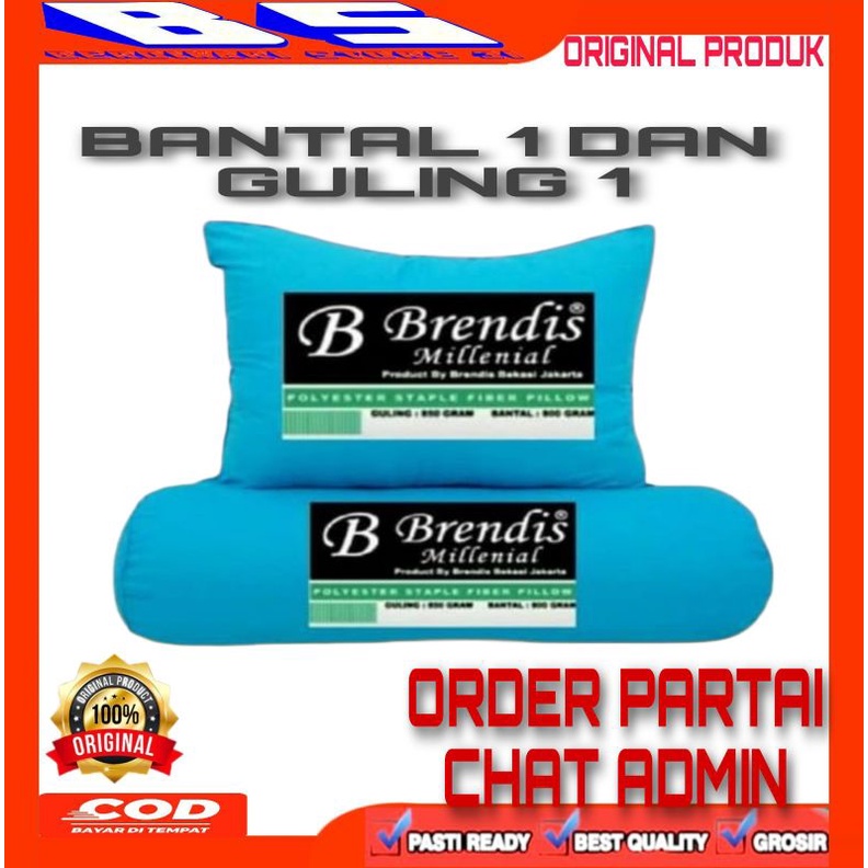 [100%ORIGINAL]BANTAL DAN GULING SILIKON/BRENDIS MILENIAL EMBOS  SEPASANG